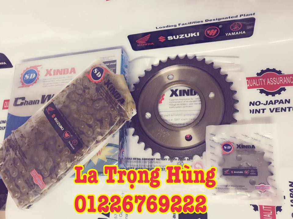 Nhông sên dĩa Xinda cho Wave Alpha giúp cải thiện khả năng tăng tốc và vận hành mượt mà ( nguồn ảnh: Internet )