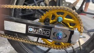 Nhiều biker chọn thông số nhông sên dĩa Winner X như nhông trước 14 răng, nhông sau 44 răng, sên 428H nâng cao hiệu suất ( Nguồn ảnh: Internet )