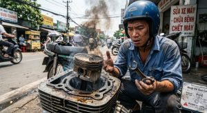 Cục máy bị lúp pê