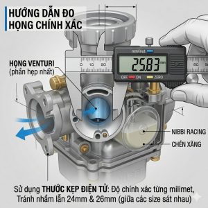 Sử dụng thước điện tử để đo
