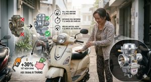 Thay thế bình xăng con là giải pháp