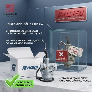 Bình xăng con dream chính hãng NIBBI. Ảnh: xemay2banh