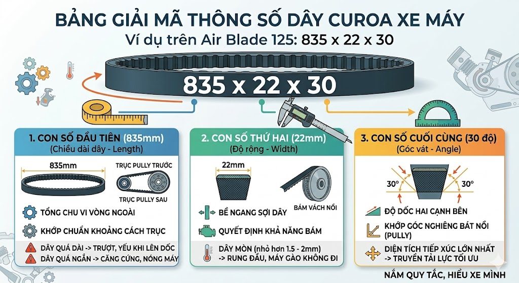 thong so day curoa xe may